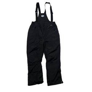 Slalom Bib Snow Pants Mens XL Black Insulated Ski Snowboard Overalls Adjustable